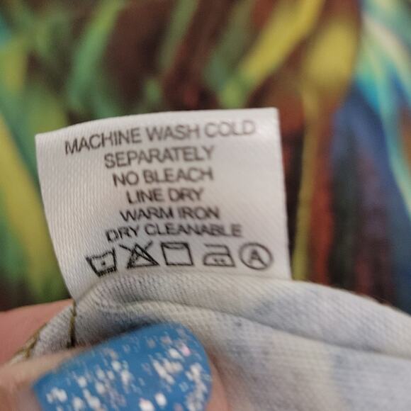 Draper's & Damon's Women's Multi Colored Lightweight Zip Front Jacket Size L - Picture 10 of 10